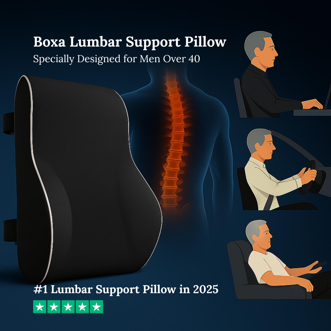 Boxa Lumbar Support Pillow